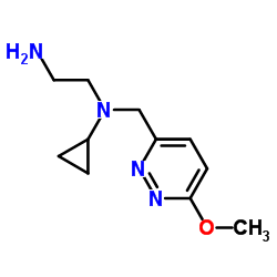 N-Cyclopropyl-N-[(6-methoxy-3-pyridazinyl)methyl]-1,2-ethanediamine结构式