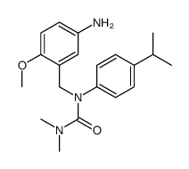 1-[(5-amino-2-methoxyphenyl)methyl]-3,3-dimethyl-1-(4-propan-2-ylphenyl)urea Structure
