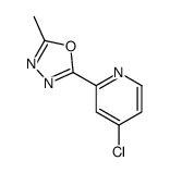 2-(4-chloropyridin-2-yl)-5-methyl-1,3,4-oxadiazole结构式