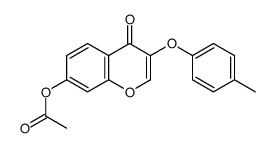 [3-(4-methylphenoxy)-4-oxochromen-7-yl] acetate结构式