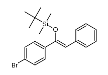 (Z)-1-(4-bromophenyl)-1-t-butyldimethylsilyloxy-2-phenylethene结构式