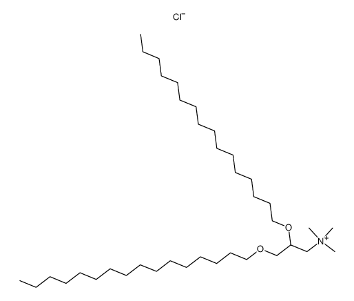 N-(2,3-di-hexadecyloxy)-prop-1-yl-N,N,N-trimethylammonium chloride Structure
