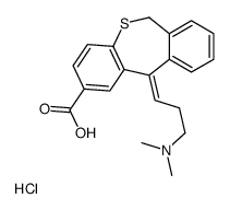 (11E)-11-[3-(dimethylamino)propylidene]-6H-benzo[c][1]benzothiepine-2-carboxylic acid,hydrochloride结构式