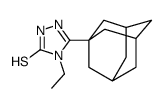 2,4-Dihydro-4-ethyl-5-tricyclo(3.3.1.1(sup 3,7))dec-1-yl-3H-1,2,4-tria zole-3-thione Structure