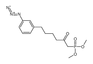 6-(3-azidophenyl)-1-dimethoxyphosphorylhexan-2-one Structure