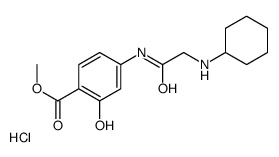 methyl 4-[[2-(cyclohexylamino)acetyl]amino]-2-hydroxybenzoate,hydrochloride结构式