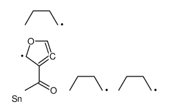 1-(4-tributylstannylfuran-3-yl)ethanone结构式