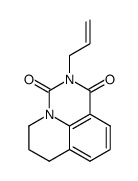 2-allyl-6,7-dihydro-5H-pyrido[3,2,1-ij]quinazoline-1,3-dione结构式