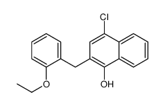 4-chloro-2-[(2-ethoxyphenyl)methyl]naphthalen-1-ol结构式
