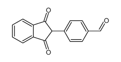 4-(1,3-dioxoinden-2-yl)benzaldehyde结构式