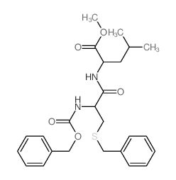 L-Leucine,N-[N-[(phenylmethoxy)carbonyl]-S-(phenylmethyl)-L-cysteinyl]-, methyl ester(9CI) structure