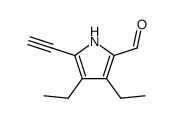 1H-Pyrrole-2-carboxaldehyde,3,4-diethyl-5-ethynyl-(9CI) Structure