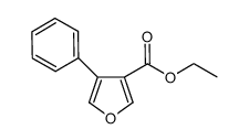 4-phenylfuran-3-carboxylic acid ethyl ester结构式