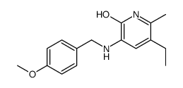 5-ethyl-3-[(4-methoxyphenyl)methylamino]-6-methyl-1H-pyridin-2-one Structure