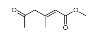 3-Methyl-5-oxo-hexen-(2)-saeure-(1)-methylester结构式