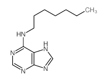 N-heptyl-5H-purin-6-amine结构式