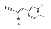 2-[(3-bromo-4-fluorophenyl)methylidene]propanedinitrile Structure