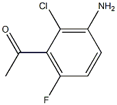 1-(3-Amino-2-chloro-6-fluoro-phenyl)-ethanone Structure