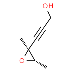 2-Propyn-1-ol, 3-(2,3-dimethyloxiranyl)-, trans- (9CI) Structure