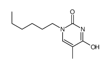 1-hexyl-5-methylpyrimidine-2,4-dione结构式
