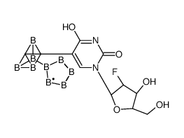 5-o-carboranyl-1-(2-deoxy-2-fluoro-arabinofuranosyl)uracil Structure