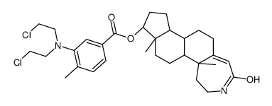 [(1S,3aS,3bR,10aR,10bS,12aS)-10a,12a-dimethyl-7-oxo-2,3,3a,3b,4,5,8,9,10,10b,11,12-dodecahydro-1H-indeno[4,5-i][3]benzazepin-1-yl] 3-[bis(2-chloroethyl)amino]-4-methylbenzoate Structure