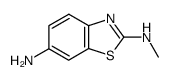 Benzothiazole, 6-amino-2-(methylamino)- (8CI)结构式