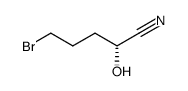 (R)-(+)-5-bromo-2-hydroxypentanenitrile结构式
