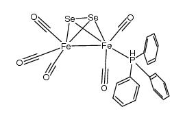 [Fe2(CO)5PPh3(μ-Se)2]结构式