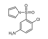 4-chloro-3-pyrrol-1-ylsulfonylaniline结构式