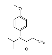 2-amino-N-(4-methoxyphenyl)-N-propan-2-ylacetamide Structure