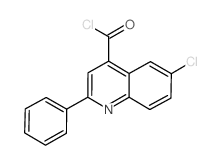 4-QUINOLINECARBONYL CHLORIDE,6-CHLORO-2-PHENYL- Structure