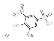 3-amino-4-hydroxy-5-nitrobenzenesulfonic acid,hydrate Structure