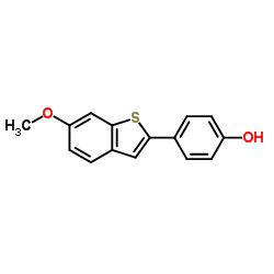 4-(6-Methoxy-1-benzothiophen-2-yl)phenol Structure