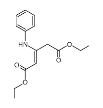 3-anilino-pentenedioic acid diethyl ester Structure