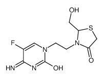 4-amino-5-fluoro-1-[2-[2-(hydroxymethyl)-4-oxo-thiazolidin-3-yl]ethyl] pyrimidin-2-one Structure