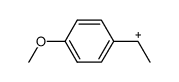 1-(4-methoxyphenyl)ethyl carbocation Structure