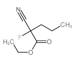 ethyl 2-cyano-2-fluoro-pentanoate structure