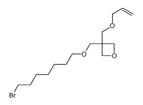 3-(7-bromoheptoxymethyl)-3-(prop-2-enoxymethyl)oxetane Structure