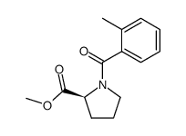 N-(2-methylbenzoyl)-(S)-proline methyl ester Structure