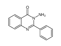 3-氨基-2-苯基-4(3H)-喹唑啉酮结构式