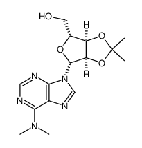 2',3'-O-isopropylidene-N6,N6'-dimethyladenosine Structure