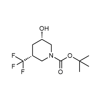 Tert-butyl (3S,5R)-3-hydroxy-5-(trifluoromethyl)piperidine-1-carboxylate Structure