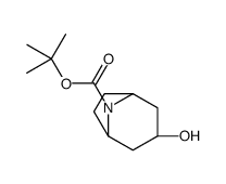 3-exo-3-羟基-8-氮杂双环[3.2.1]辛烷-8-甲酸叔丁酯结构式