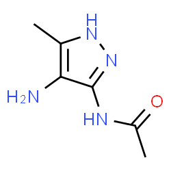 Acetamide,N-(4-amino-5-methyl-1H-pyrazol-3-yl)-结构式