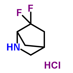 6,6-Difluoro-2-Aza-Bicyclo[2.2.1]Heptane Hydrochloride Structure