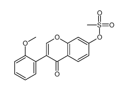 [3-(2-methoxyphenyl)-4-oxochromen-7-yl] methanesulfonate结构式