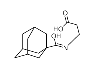 3-[(1-金刚烷羰基)氨基]丙酸结构式