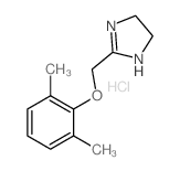 2-((2,6-Dimethylphenoxy)methyl)-2-imidazoline hydrochloride结构式