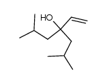 5-methyl-3-(2-methylpropyl)hex-1-en-3-ol Structure
